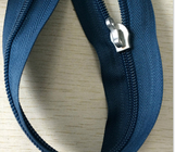 ملابس نايلون أزرق سحابات مخصص، رقم 5 / # 8 / # 10 حقيبة يد سحابات سترات