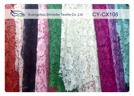 نايلون نسيج القطن المطرزة الدانتيل مع عرض 120 سم CY-CX108